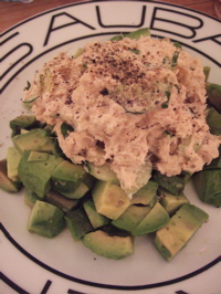 avocado with crab